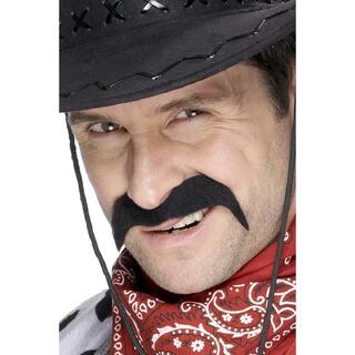 Bart - Cowboy - Sort Selvklebende