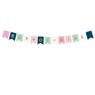 Blokkbanner - Boy or Girl - Flere Farger 15x175cm