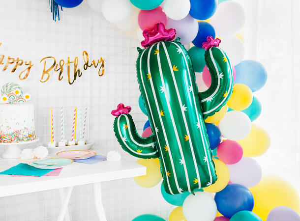 Bokstavbanner - "Happy Birthday" - Gull 16.5x62cm
