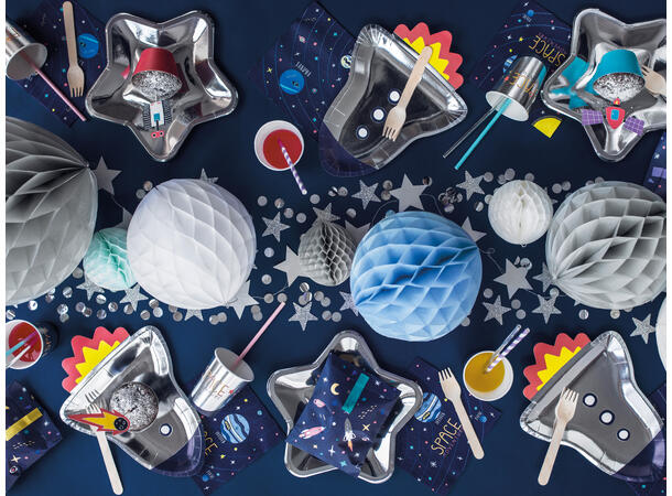 Konfetti - Rund - Sølv 2.5cm - 15g 