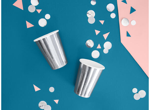 Konfetti - Rund - Sølv 2.5cm - 15g 