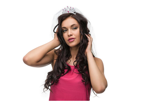 Tiara Slør - Utdrikningslag - Dame Plast 