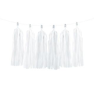 Girlander - Tassel - Hvit 30cm - 1.5m