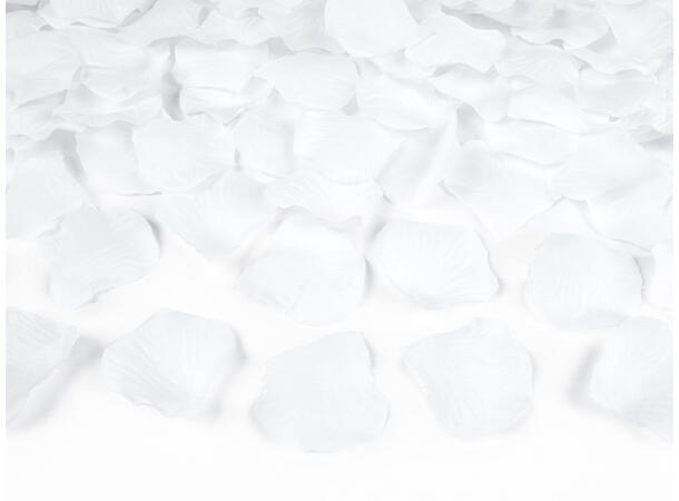 Konfetti - Roseblader - Hvit 100pk