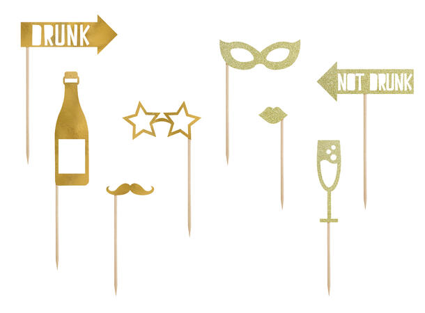 Photoprops - Fotoboks - Party Gull 8pk 