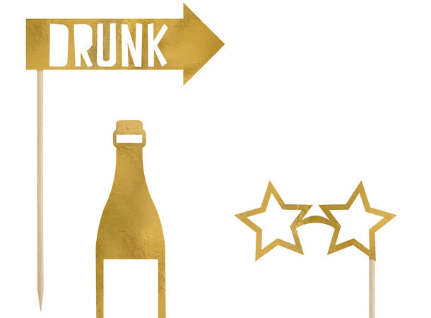 Photoprops - Fotoboks - Party Gull 8pk 