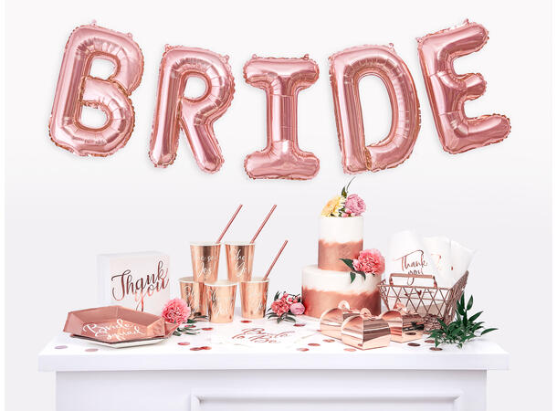 Servietter - "Bride to Be" - Rosegull 33cm - 20pk 