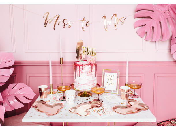 Servietter - "Bride to Be" - Rosegull 33cm - 20pk 