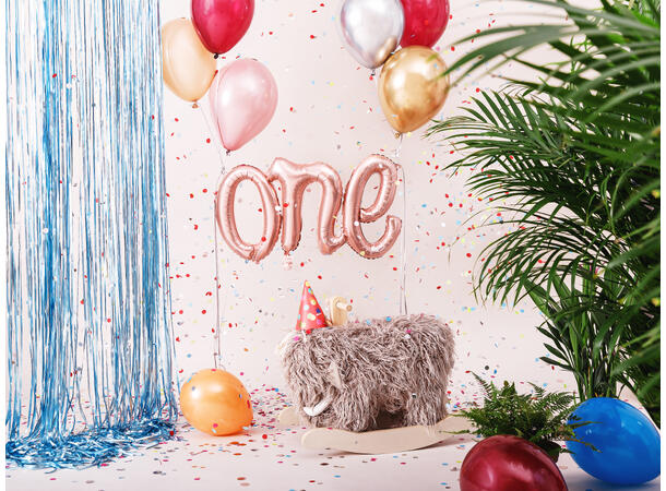 Ballongbanner - "One" - Rosegull Folie 66x37cm