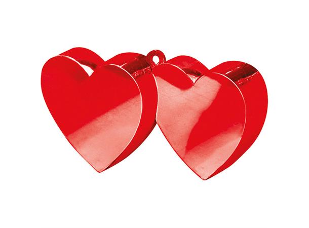 Ballongvekt - Dobbelt Hjerte - Rød 170g