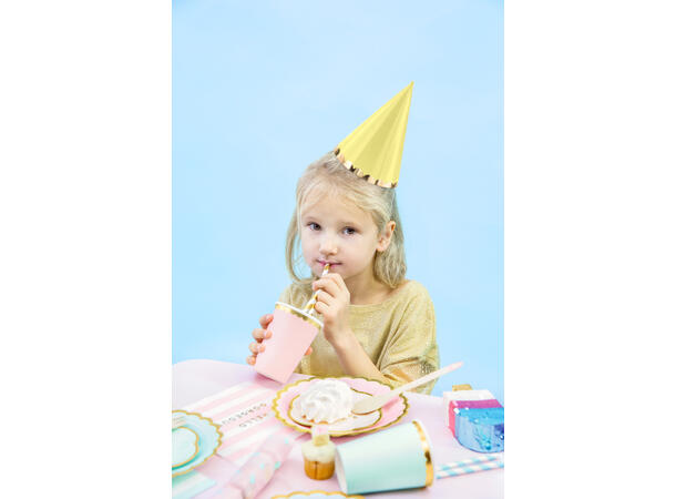 Festhatter - Pastell - Papp 16cm - 6pk