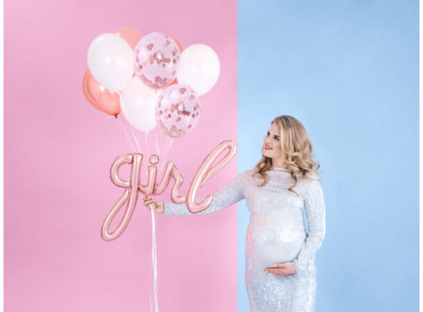 Konfetti - Rund - Rosegull 2.5cm - 15g 