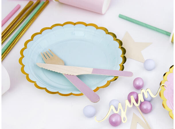 Tallerkener - Mint - Papp 18cm - 6pk