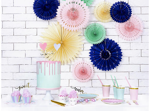 Tallerkener - Mint - Papp 18cm - 6pk