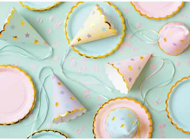 Tallerkener - Mint - Papp 18cm - 6pk 