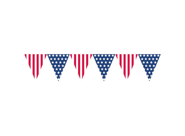 Flaggbanner - USA - Plast 365cm