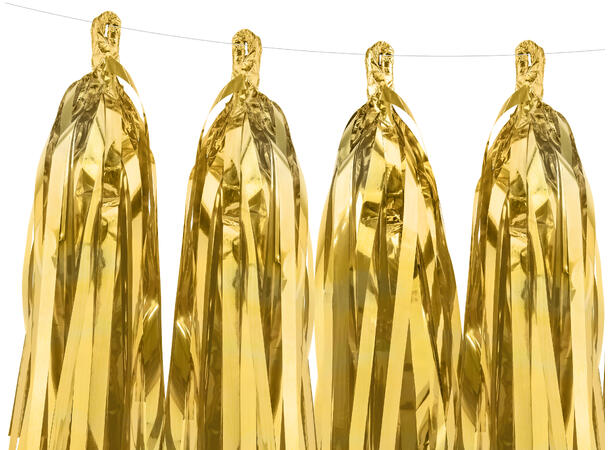 Girlander - Tassel - Gull 30cm - 1.5m 