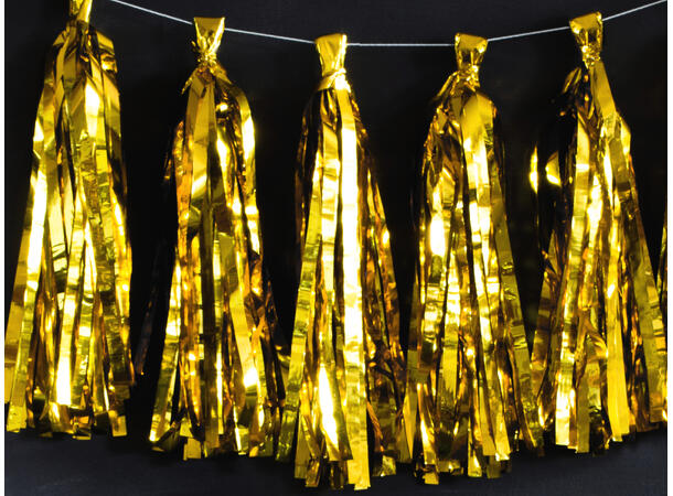 Girlander - Tassel - Gull 30cm - 1.5m 