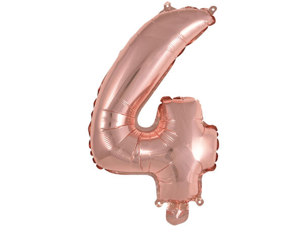 Tallballong - Nummer 4 - Rosegull Folie - 35cm