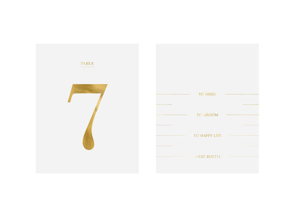 Klistremerker - Nummer 0-9 - Gull 9.5x12cm - 30pk 