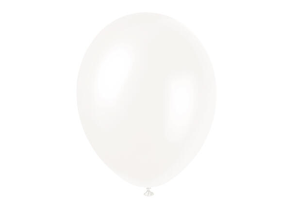 Ballonger - Perlemor Hvit 30cm - 50pk