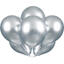 Ballonger - Sølv Metallic 28cm - 6pk