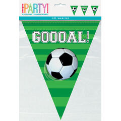 Flaggbanner - 3D Fotball - Plast 3.65m