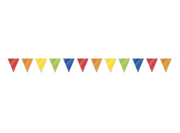 Flaggbanner Multicolour - Lang 1 Flaggbanner i plast - 10m 