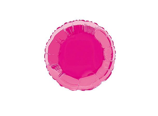 Folieballong - Rund - Rosa 46cm