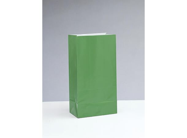Godteposer av Papir - Grønn 25x13cm - 12pk