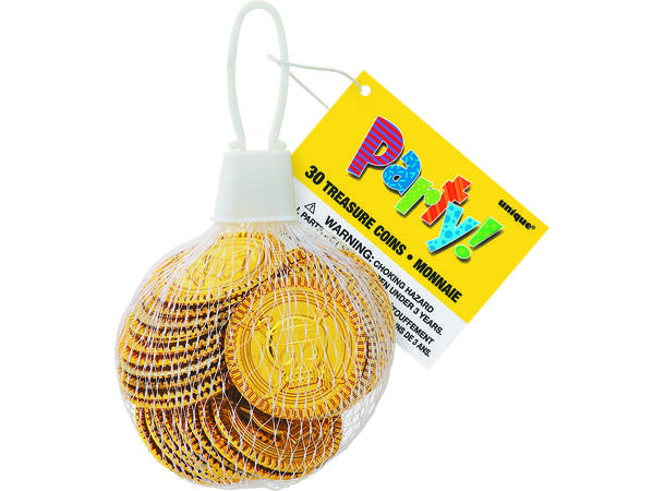 Gullmynter Pirat - Plast 30pk