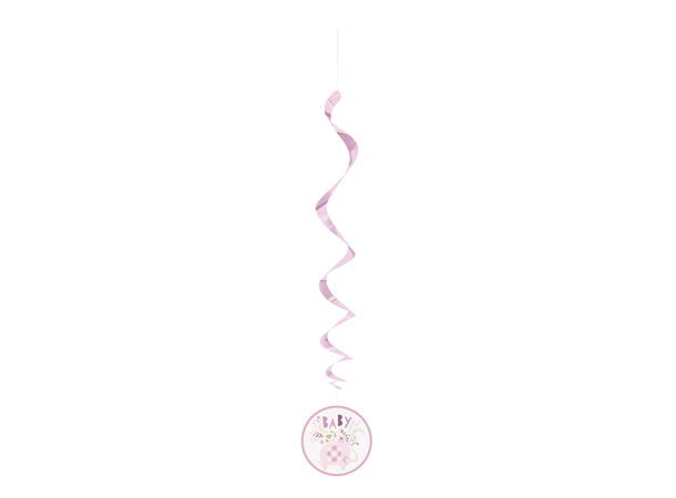 Hengende Virvel - Umbrellaphants Rosa - 66cm - 3pk