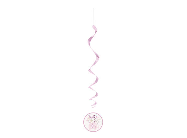 Hengende Virvel - Umbrellaphants Rosa - 66cm - 3pk