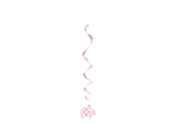 Hengende Virvel - Umbrellaphants Rosa - 66cm - 3pk