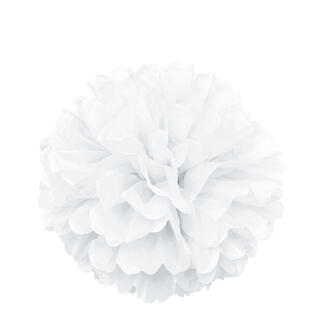 Pom Pom - Hvit 40cm