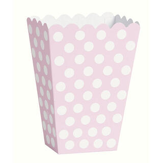 Popcorn Box - Lys Rosa Dots 8pk