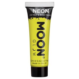 Sminke Ansikt - Selvlysende - Gul Neon UV - 12ml - Voksen
