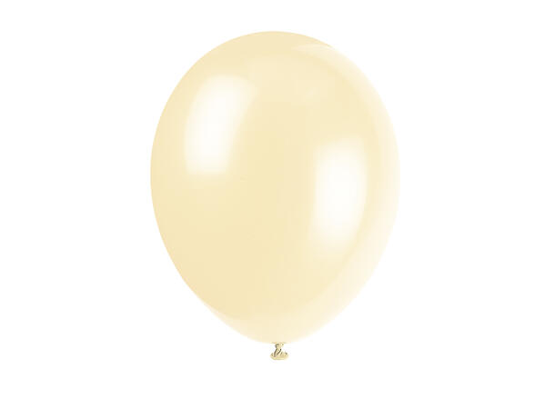Ballonger - Elfenben 30cm - 10pk