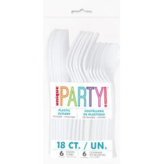 Bestikk - Hvit 18pk