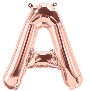 Bokstav A - Rose Gold 1 Folieballong - 86cm (34")