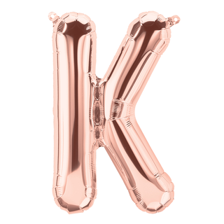 Bokstav K - Rose Gold 1 Folieballong - 86cm (34")