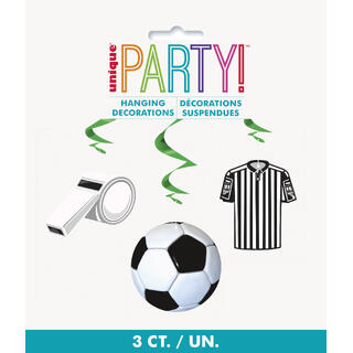 Hengende Virvel - 3D Fotball 66cm - 3pk