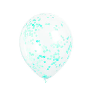 Konfettiballonger - Lys Blå 30cm - 6pk