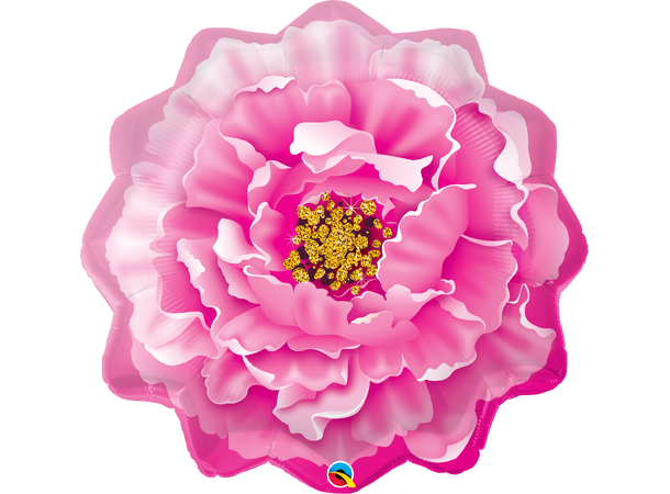 Pink Peony (Rosa Peon) 1 Stor folieballong - 84cm (33")
