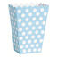 Popcorn Box - Lys Blå Dots 8pk