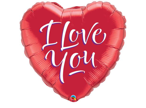 Premium Folieballong - "I Love You" Hjerte - 46cm