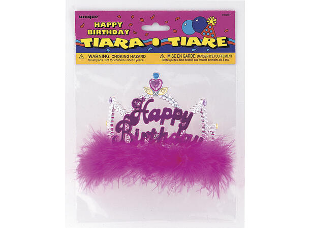 Tiara - Fancy - "Happy Birthday" Plast