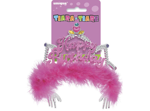 Tiara - Fancy - "Happy Birthday" Plast