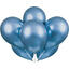 Ballonger - Blå Metallic 28cm - 6pk