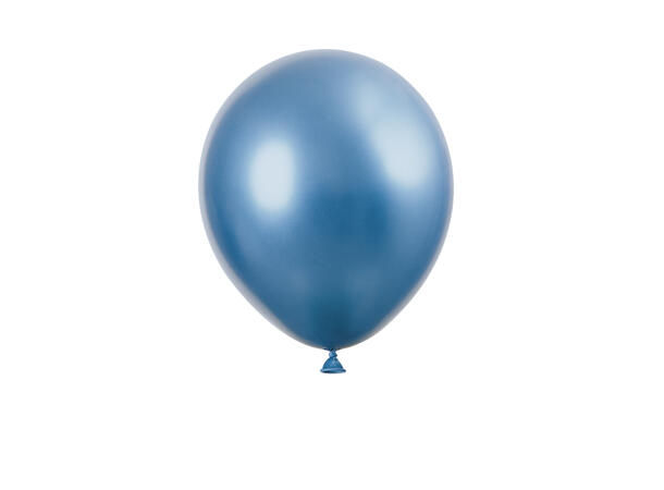 Ballonger - Blå Metallic 28cm - 6pk 